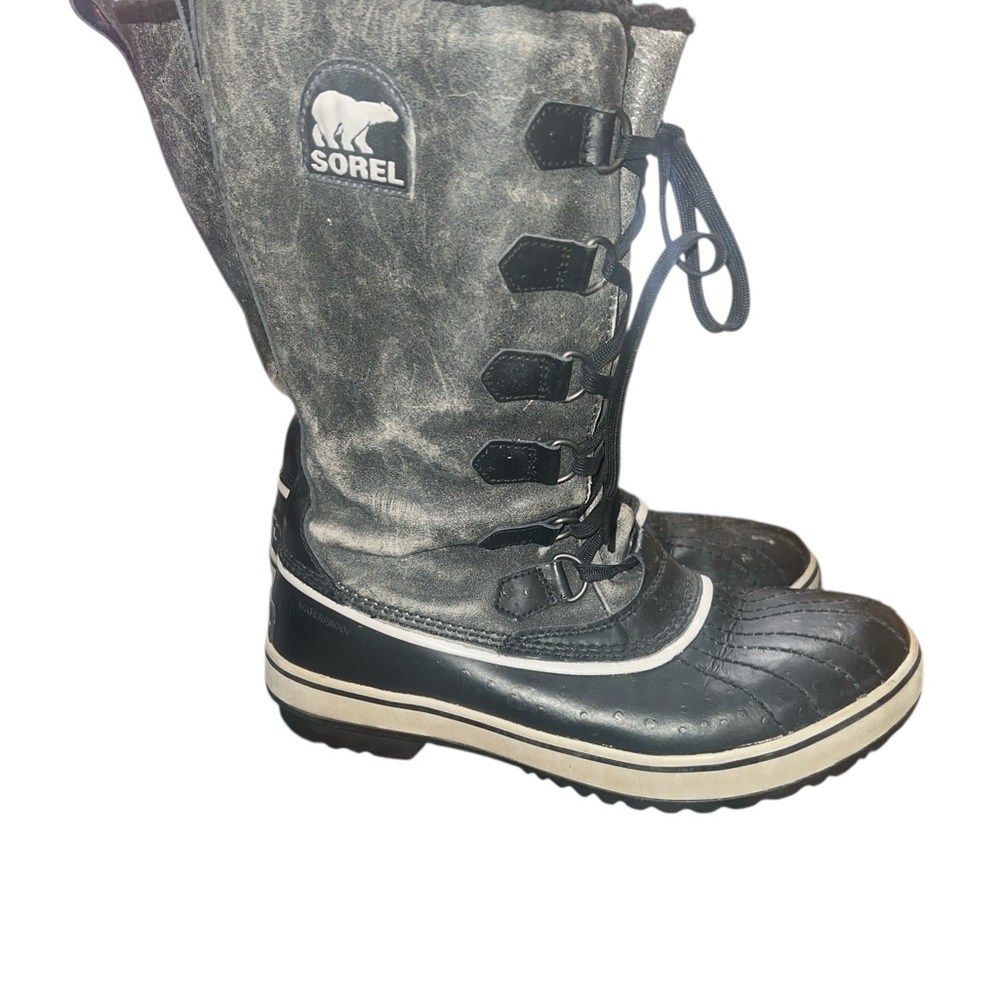 SOREL- WOMENS TIVOLI TALL LACE UP WATERPROOF WINTER BOOT SZ 9 - Picture 2 of 10